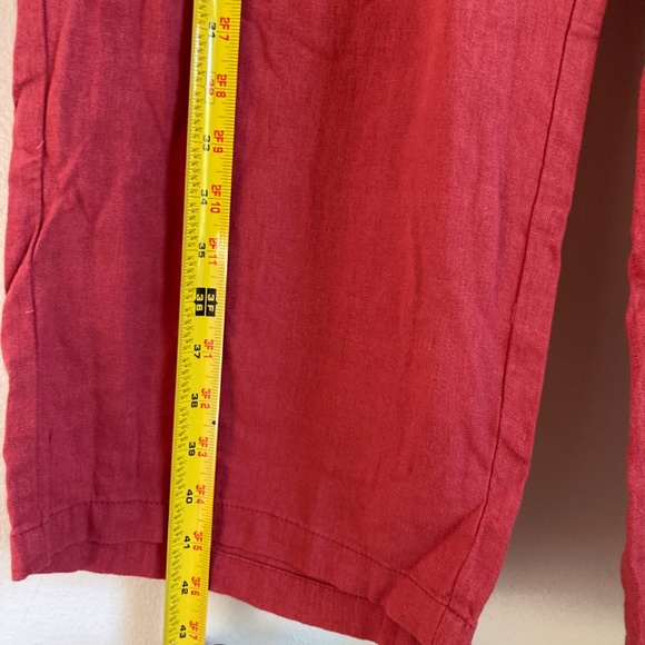 New old navy linen blend wide leg pants with a flaw - Picture 5 of 7